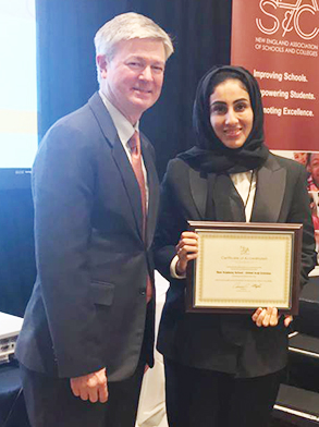 New Academy School received official certificate of NEASC Accreditation