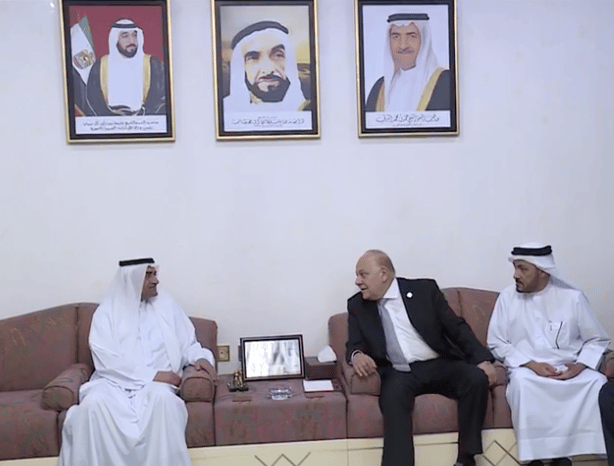 Fujairah ruler host delegation of Association of Arab Universities.