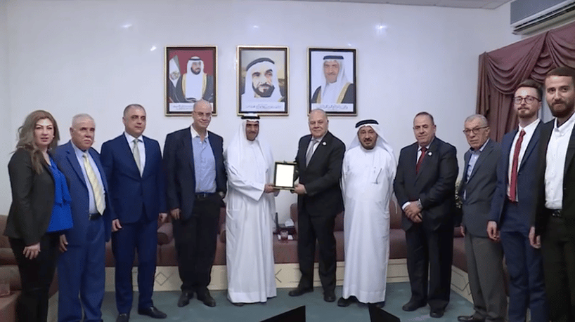 Fujairah ruler host delegation of Association of Arab Universities.