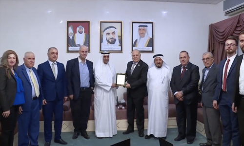 Fujairah ruler host delegation of Association of Arab Universities.